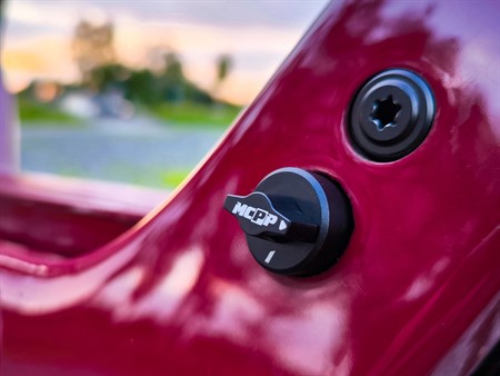 Couvercle de robinet d'essence avec levier CNC, pour robinet d'essence OMG, Piaggio Ciao P / PX / SC