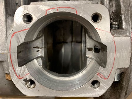 AKOA Puch Membran Zylinder-Kit, 47 mm / 74 ccm - Aluminium