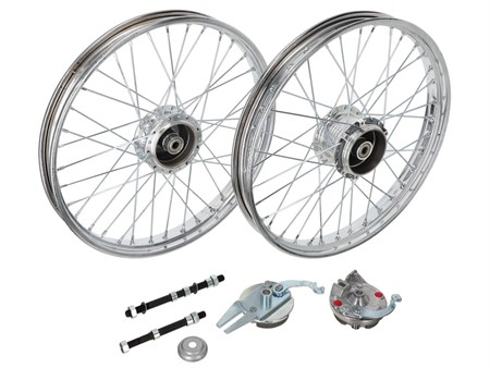 Speichenfelgen Satz 17", Peugeot 103 SP / MVL Speichenfelgen Satz 17", Peugeot 103 SP / MVL