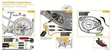 Boitier E-Bike SpeedBox 1.6 B.Tuning pour Bosch (Smart System Gen.5 + Rim Magnet)