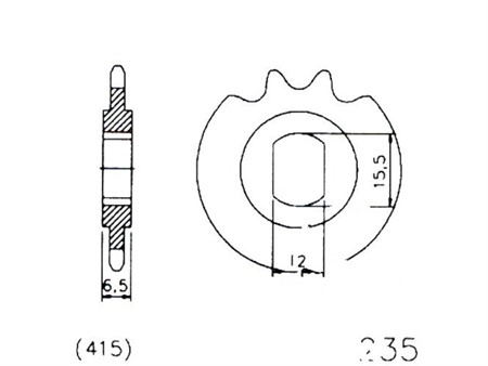 Pignon ESJOT «13 dents» Sachs