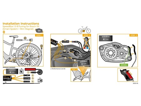 Tuningmodel E-Bike SpeedBox 1.5 B.Tuning für Bosch SX (Smart System + Rim Magnet)