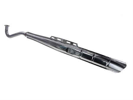Auspuff 25mm Puch Maxi 2-Teiler (Special-Power) mit CH-Nummer und Logo