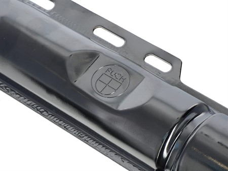 Auspuff 25mm Puch Maxi 2-Teiler (Special-Power) mit CH-Nummer und Logo