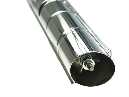 Auspuff 25mm Puch Maxi 2-Teiler (Special-Power) mit CH-Nummer und Logo
