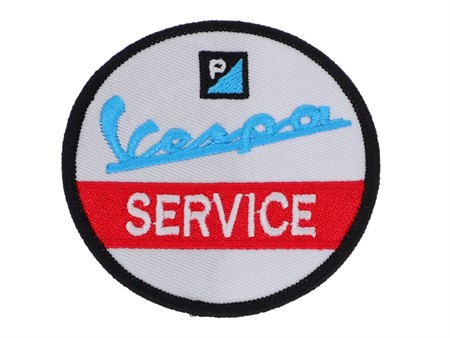Écusson / Patch Vespa Service Ø 75 mm Écusson / Patch Vespa Service Ø 75 mm