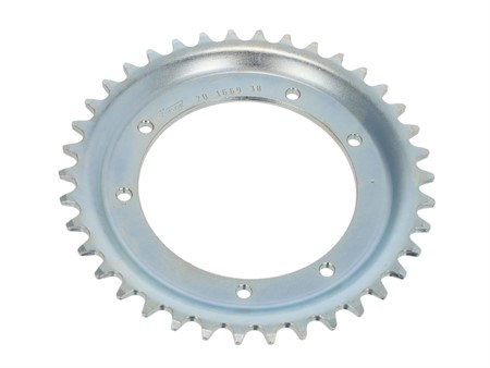 Couronne ESJOT 38 dents zinguée, vélomoteurs Puch Maxi, X30