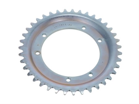 Couronne ESJOT 39 dents zinguée, vélomoteurs Puch Maxi, X30