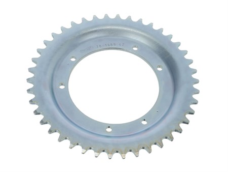 Couronne ESJOT 42 dents zinguée, vélomoteurs Puch Maxi, X30