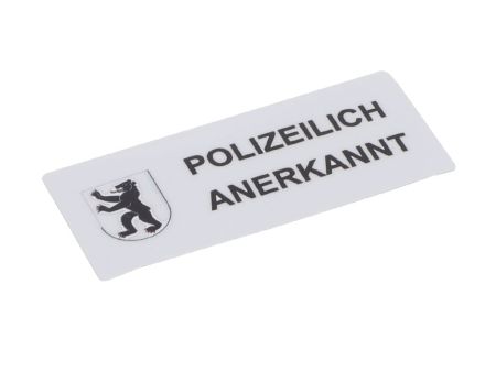 Aufkleber "Polizeilich Anerkannt" Appenzell Innerrhoden