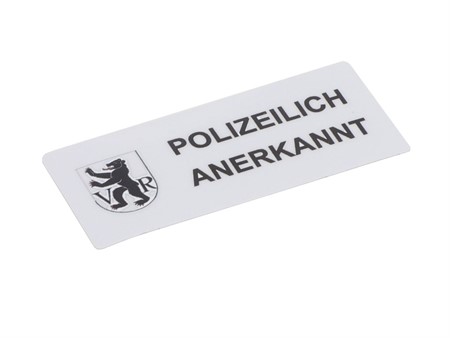 Aufkleber Polizeilich Anerkannt Appenzell Ausserrhoden