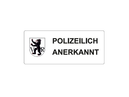 Autocollant "Polizeilich Anerkannt" Appenzell Ausserrhoden Autocollant "Polizeilich Anerkannt" Appenzell Ausserrhoden