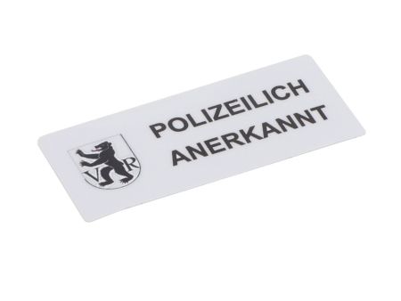 Aufkleber "Polizeilich Anerkannt" Appenzell Ausserrhoden