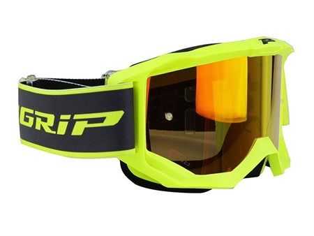 Crossbrille ProGrip 3300 FL Atzaki Gelb / Orange - Rot verspiegelt Crossbrille ProGrip 3300 FL Atzaki Gelb / Orange - Rot verspiegelt