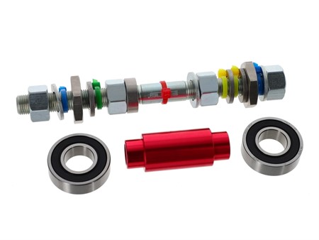Kit de conversion d’axe de roue, vélomoteur Pony GTX 521 « roue avant 17 », incluant les roulements à billes