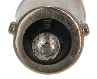 Ampoule BAU9S courte (pions / tetons à 120°)  12V 6W, orange