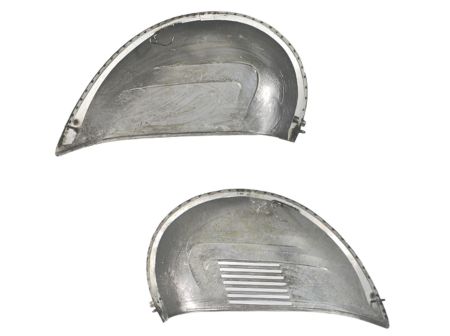 Seitendeckel «Paar» für Vespa GS 160, grau
