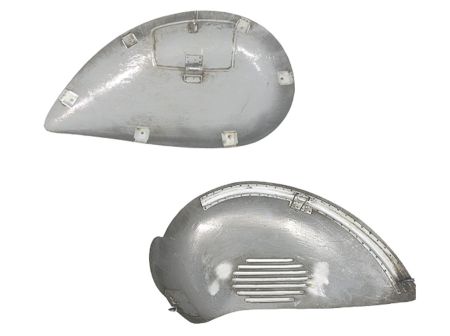 Cache latéral «paire» pour Vespa GS 150, gris