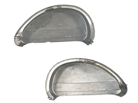Seitendeckel «Paar» für Vespa 80-200 P / PX , grau