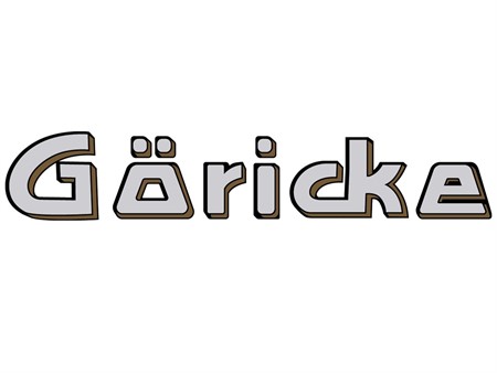 Aufkleber Göricke grau «110 x 20mm»