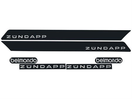 Autocollant réservoir / protections latérales  Zündapp Belmondo  «1974-1975»