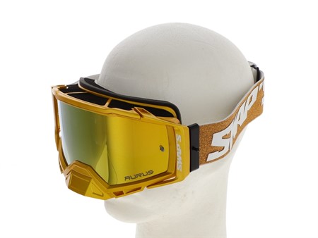 Masque lunette SWAPS cross blanc / or, taille universelle