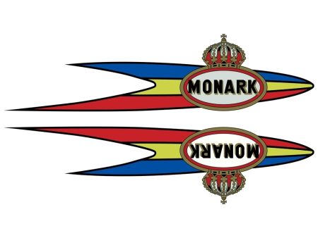 Autocollant Monark Réservoir «240 x 60mm» Autocollant Monark Réservoir «240 x 60mm»