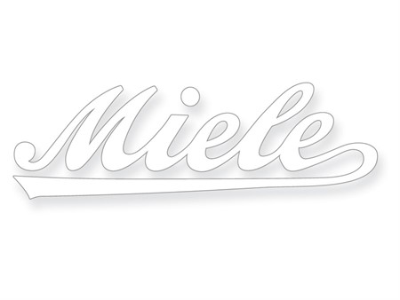 Autocollant Miele écriture blanche «81 x 26mm»