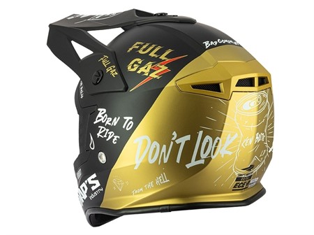Casque cross SET Swaps « taille S » S849 Blur - noir / or