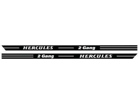 Autocollant Hercules 2 vitesses carénage latéral «725 x 28mm»