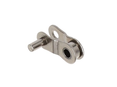 Maillon de chaîne coudé 1/2" x 1/8" pour chaîne de pédalier Wippermann 108 nickelée Maillon de chaîne coudé 1/2" x 1/8" pour chaîne de pédalier Wippermann 108 nickelée