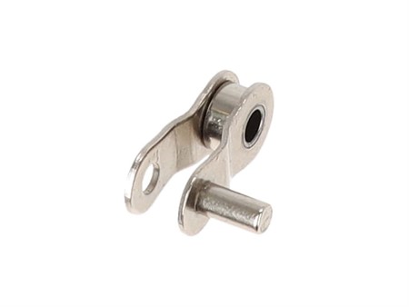Maillon de chaîne coudé 1/2" x 1/8" pour chaîne de pédalier Wippermann 108 nickelée