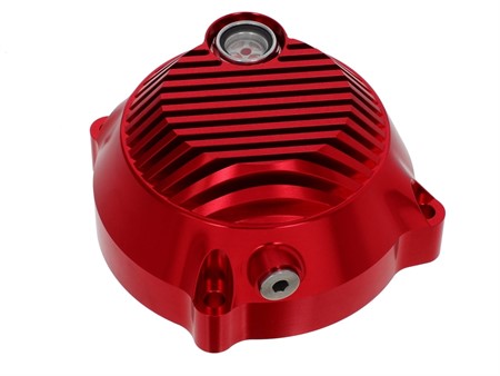 Kupplungsdeckel rot Puch E50 «CNC Aluminium» für Seilzugstarter