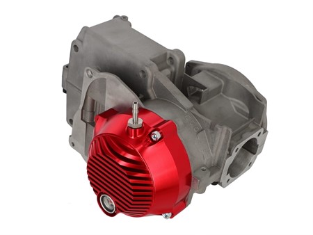 Kupplungsdeckel rot Puch E50 «CNC Aluminium» für Seilzugstarter