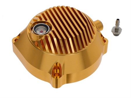 Carter d'embrayage alu or CNC, pour démarrage par tirette, vélomoteurs Puch E50 Carter d'embrayage alu or CNC, pour démarrage par tirette, vélomoteurs Puch E50