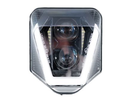 Optique phare avant LED complet, moto Husqvarna 125-701cc TC-TE-SM-SMR-FE-FC Optique phare avant LED complet, moto Husqvarna 125-701cc TC-TE-SM-SMR-FE-FC