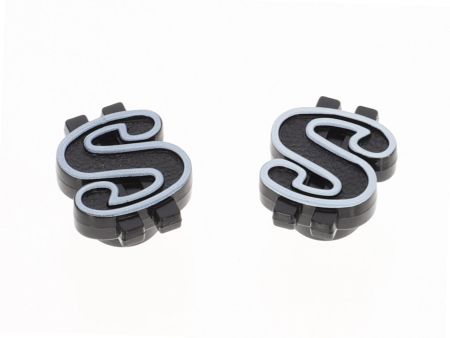 Ventildeckel «DOLLAR» schwarz / weiss Ventildeckel «DOLLAR» schwarz / weiss