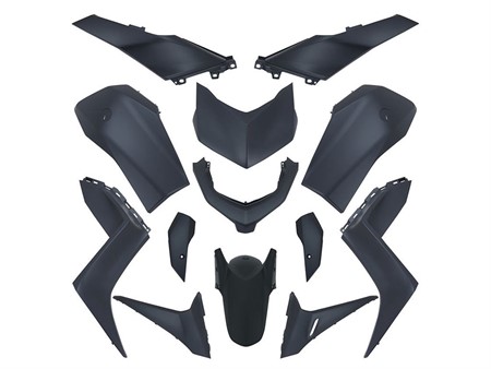 Kit carrosserie 13pcs noir mat (Dark Petrol), scooter Yamaha X-Max 125-300cc dès 2023 Kit carrosserie 13pcs noir mat (Dark Petrol), scooter Yamaha X-Max 125-300cc dès 2023