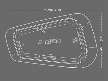 Kit main libre Intercom bluetooth simple Cardo "spirit"