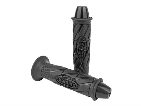 Lenkergriffe DOMINO schwarz Scooter «standard 22 / 25» mit Schutz Lenkergriffe DOMINO schwarz Scooter «standard 22 / 25» mit Schutz
