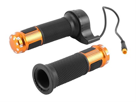 Gasgriff / Daumengas für E-Scooter Schwarz/Gold «3-Pin»