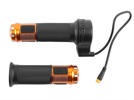 Gasgriff / Daumengas für E-Scooter Schwarz/Gold «3-Pin»