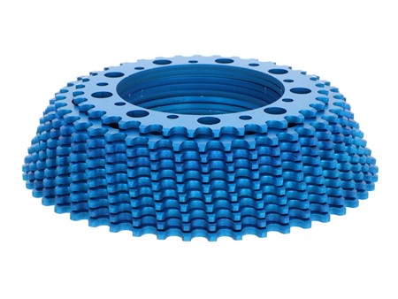 Couronne dentée AKOA « aluminium bleu » Puch Maxi