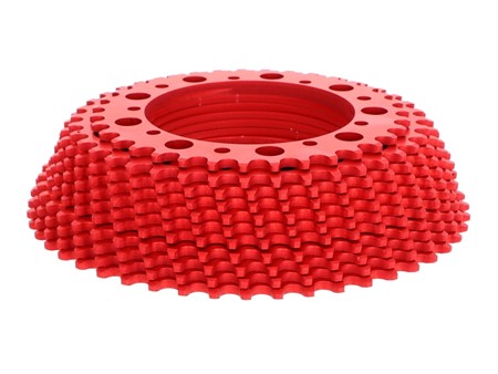 Zahnkranz AKOA «Aluminium rot» Puch Maxi