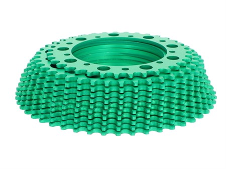 Zahnkranz AKOA «Aluminium grün» Puch Maxi