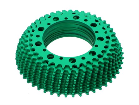 Couronne dentée AKOA «aluminium vert» Puch Maxi