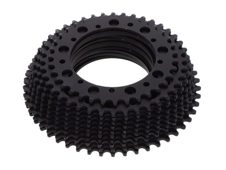 Couronne dentée AKOA «aluminium noir» Puch Maxi