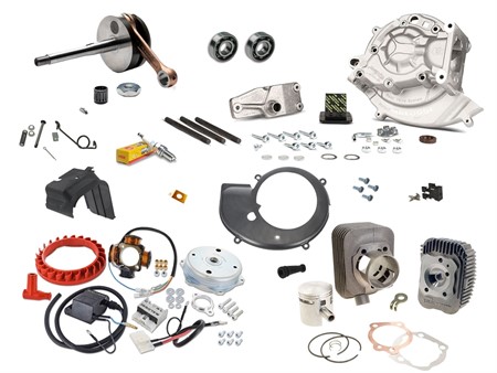 Kit moteur Piaggio Malossi 46,5 mm «73 cm» Kit moteur Piaggio Malossi 46,5 mm «73 cm»