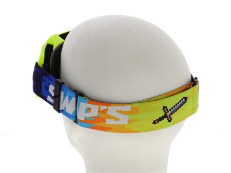 Casque cross SET Swaps « taille XS » S818 Blur - bleu / jaune