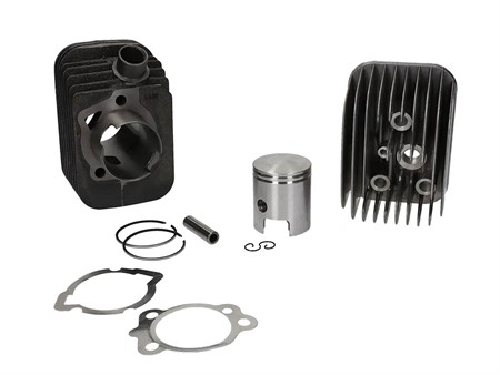 Kit cylindre EVOK Ø 43 mm en fonte, avec culasse, Piaggio Ciao - axe de piston 10 mm Kit cylindre EVOK Ø 43 mm en fonte, avec culasse, Piaggio Ciao - axe de piston 10 mm